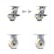 Service Caster 5 Inch Nylon Caster Set with 2 Brakes/Swivel Lock 2 Rigid SCC-30CS520-NYB-TLB-BSL-2-R-2 - alternate 2